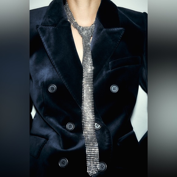 Jewel Rhinestone Tie NWT💥 - Picture 10 of 12